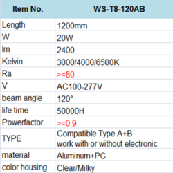 WS-T8-120AB-1