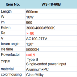 WS-T8-60B-1